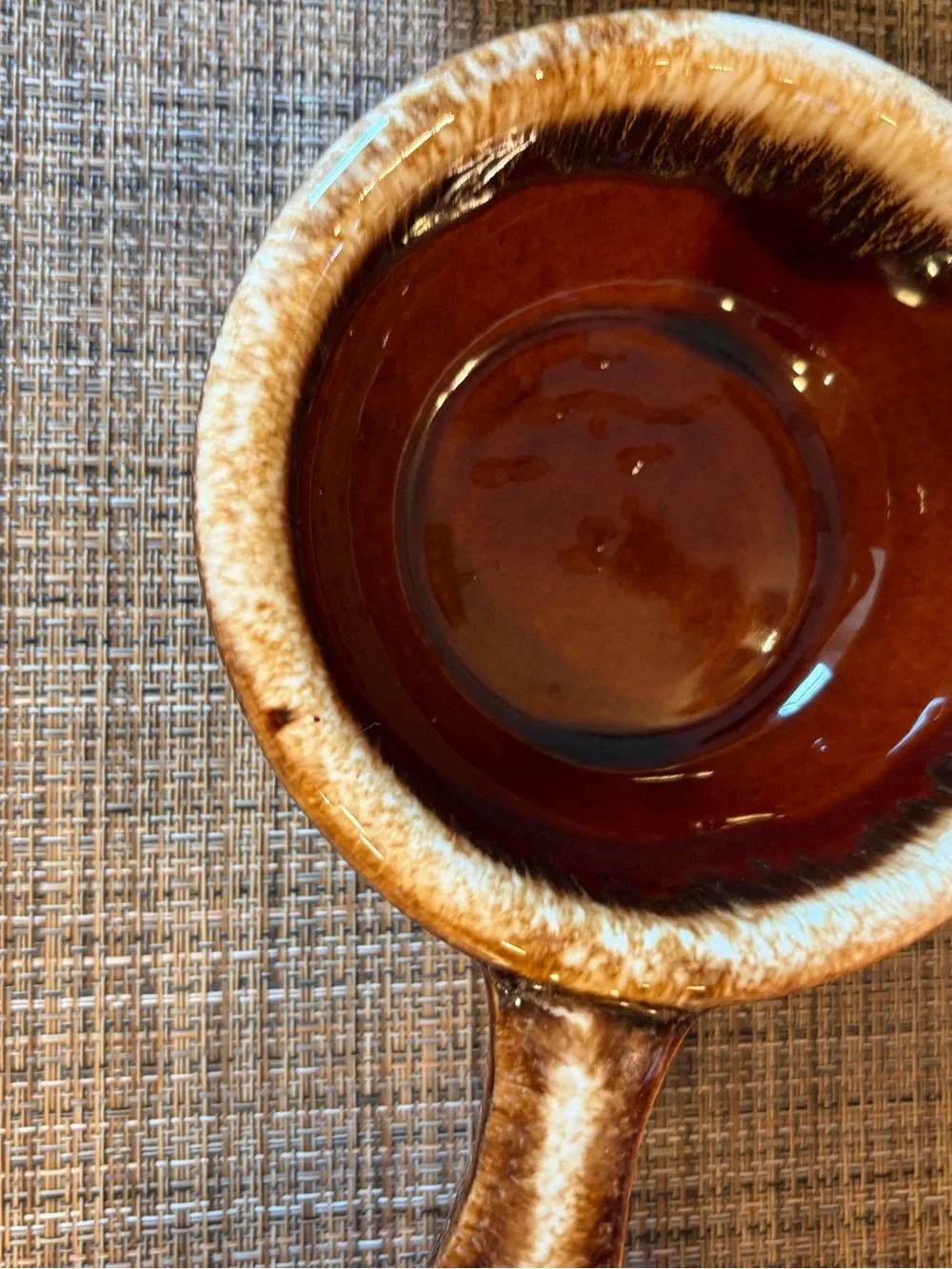 Hull Pottery Brown Glazed Soup Mugs - Set of 2
